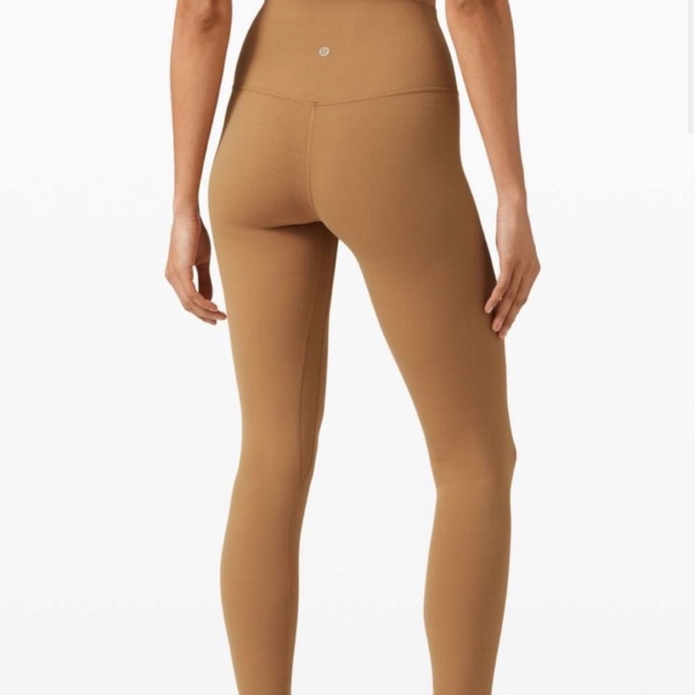 Saddle Brown 25” inseam lululemon Align Pants - size 4